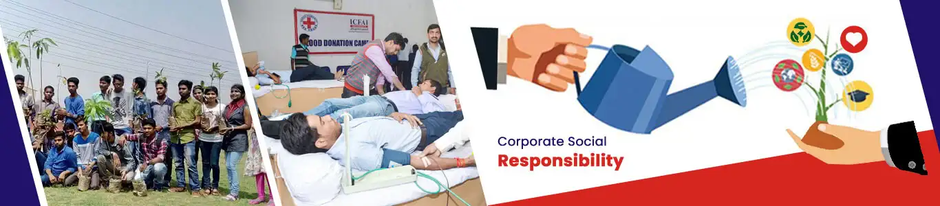 icfai university Corporate social responsibility